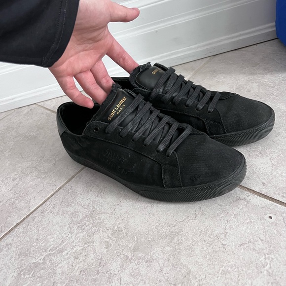 Saint Laurent Other - Saint Laurent black canvas sneaker 
Size 43 - fit like US 9.5-10
Slightly used